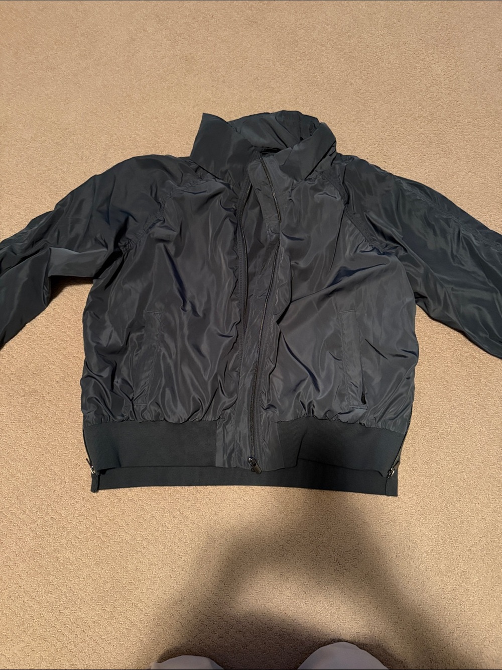 Athleta Black Bomber Jacket